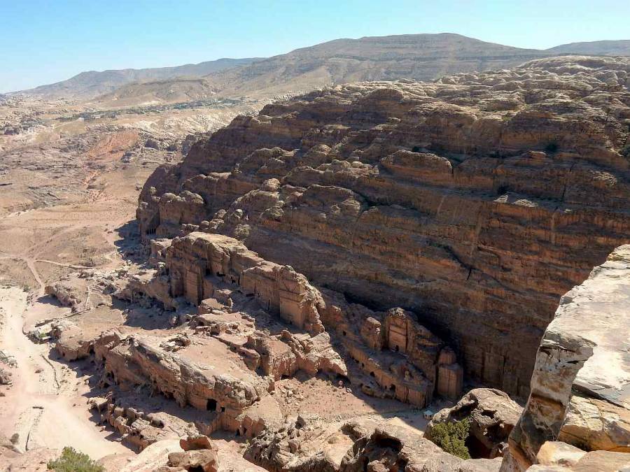 Jordanien | Königsgräber in Petra, Panorama vom großen Opferplatz