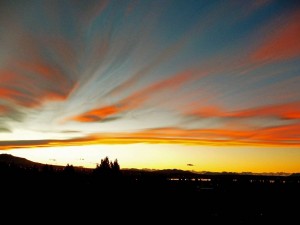 Argentinien | Patagonien, wunderschöner Sonnenuntergang in El Calafate
