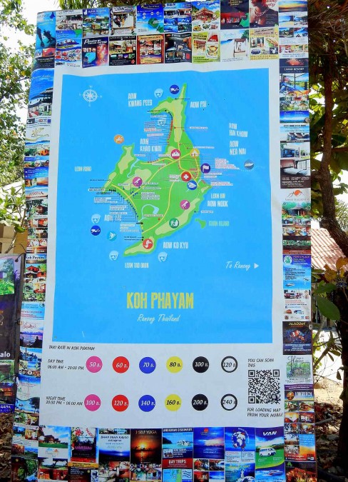 Thailand | Karte von Ko Phayam