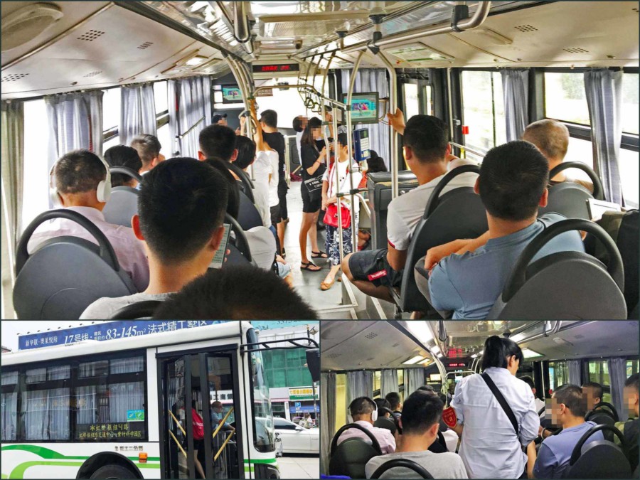 Fortbewegung in Shanghai: Stadtbusse sind ein wichtiges Fortbewegungsmittel