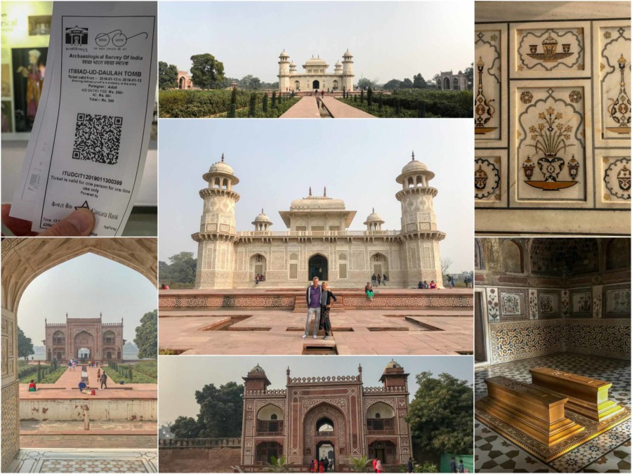 Sehenswuerdigkeiten, Highlights & Tipps in AGra: Das Mausoleum Itimad-ud-Daulah, auch Baby Taj Mahal genannt