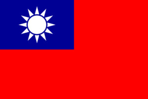 Reise- und Länderinformationen. Taiwan Flagge